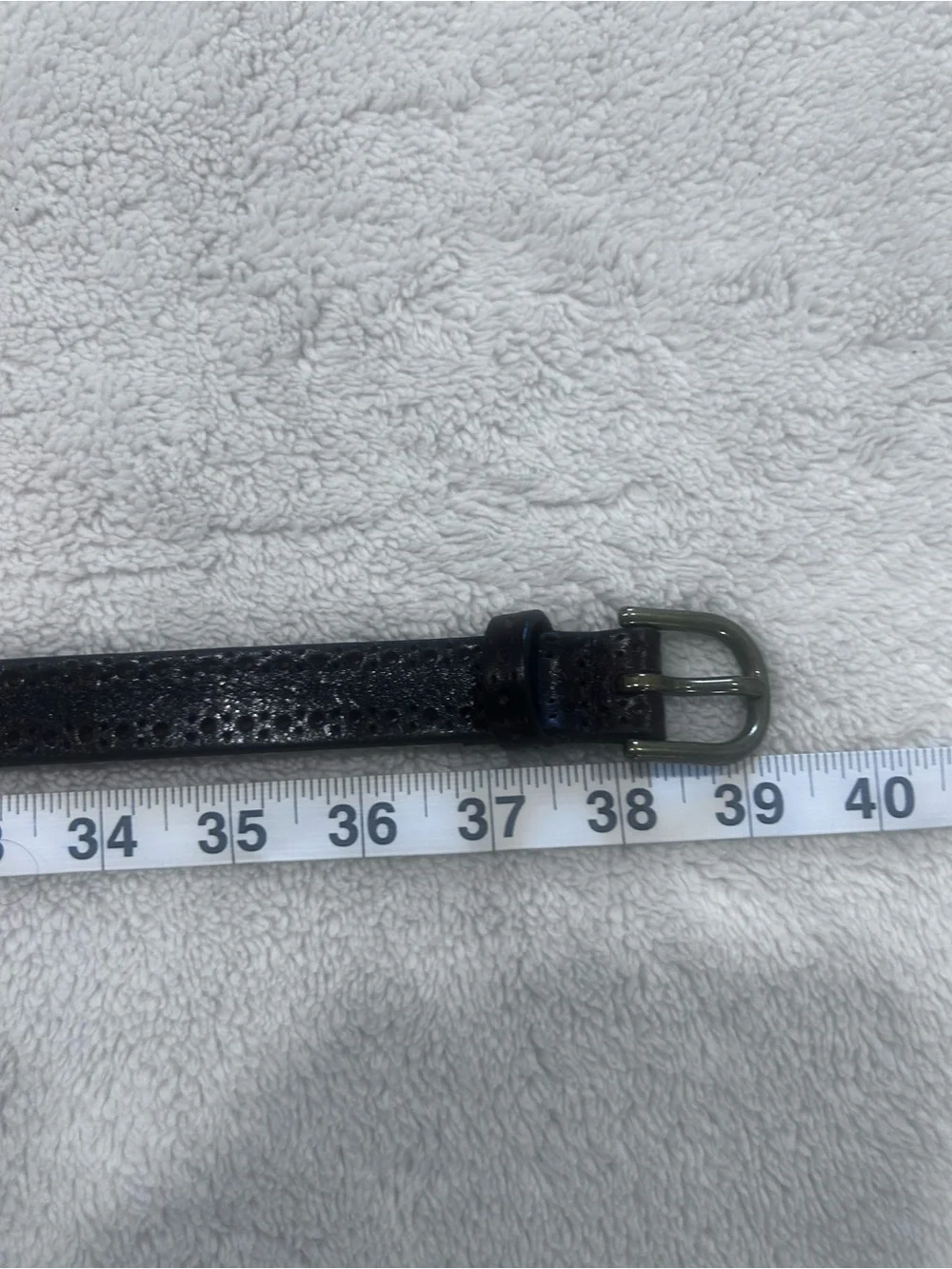 Banana Republic Brown Genuine Leather Perforated Belt Medium Made in USA